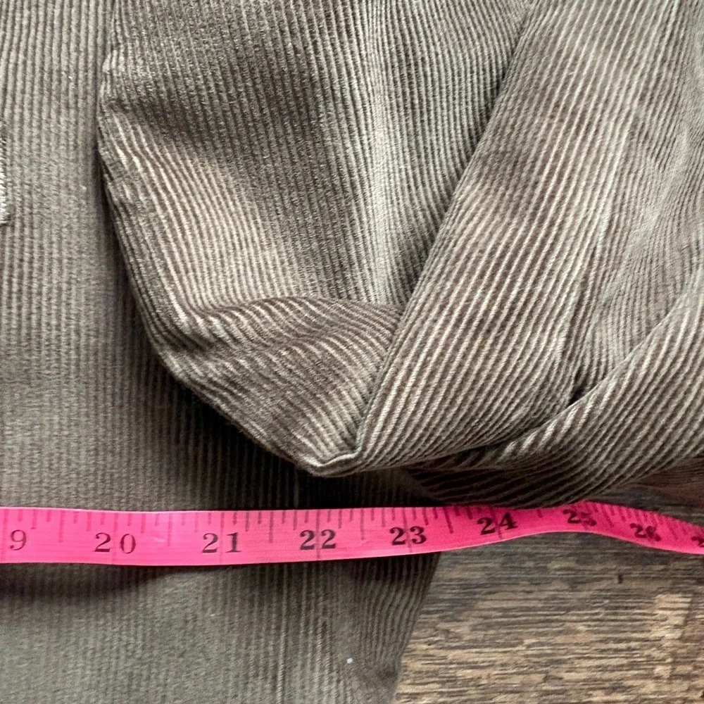LANDS END brown corduroy blazer men’s sport coat jacket fall sz 44 L like new